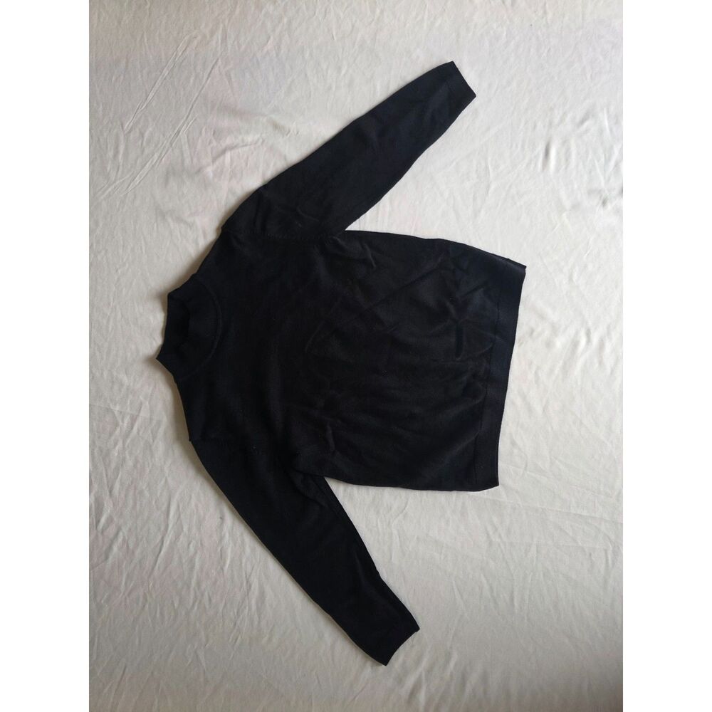 Zara Kids Black Mock Neck Long Sleeve Knit Sweater - Size 6 / 116cm (EUC)